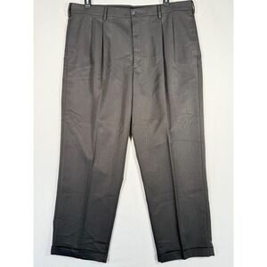 Studio Bill Blass Pants Men's 40x30 Black Cuffed‎ Stylish Formal Act. 40x28.5